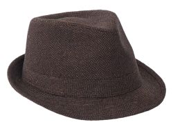 SOMBRERO FEDORA ALA 5 PAÑO LANA ESPIGADO