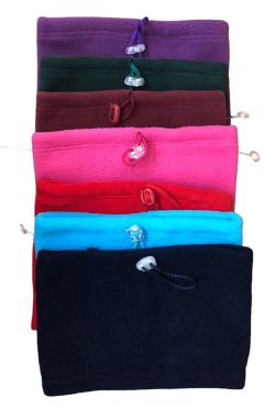 CUELLO POLAR LISO CON AJUSTE , CORDÓN Y TANCA