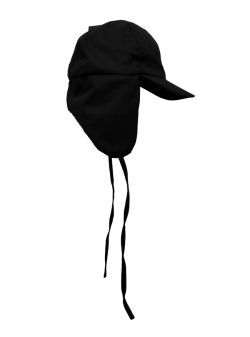 GORRO CON VISERA DE GABARDINA FORRADO CON CORDERITO