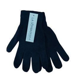 GUANTE TEJIDO MUJER - SOLO NEGRO